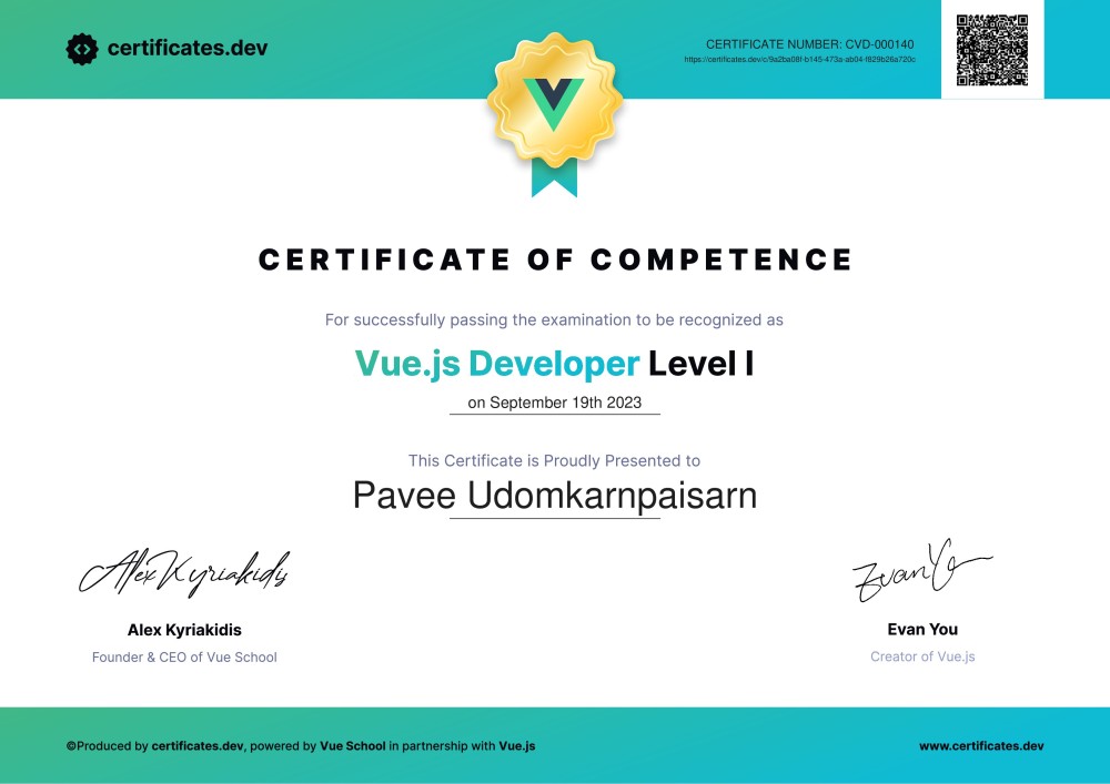 Official Vue.js Certification